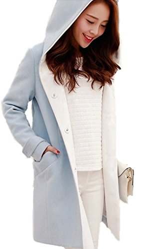 秋冬 冬服 ウール ウールコート フード付き コート ブルゾン ジャンパー カジュアル アウター ロングシーズン シンプルデザイン カジュアル