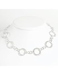 Sterling Silver Fancy Necklace - 42 Inch