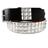 Classic Pyramid Studded Leather Belt