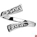 925 Sterling Silver Cubic Zirconia CLASSIC Adjustable Toe Ring