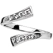 925 Sterling Silver Cubic Zirconia CLASSIC Adjustable Toe Ring