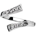 925 Sterling Silver Cubic Zirconia CLASSIC Adjustable Toe Ring