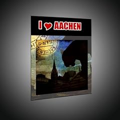 Affordable prints on canvas of Aachen in 50x65 cm