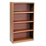 Safco ValueMate Standard 4 Shelf Economy Steel Bookcase in Medium Oak