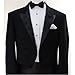 Italian Designer Men's Black Tail Tuxedo, Super 150's