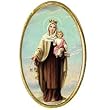Car Visor Clip - Our Lady of Mt. Carmel - 1.75"x1.0" - Clip on