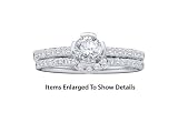 Stunning 2 Piece 14K. White Gold 3/4 Ctw Diamond Wedding Set For Her ** SPECIAL SALE **