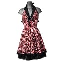 Hell Bunny Kleid AXEL HALTER DRESS red gingham