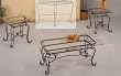 3 Piece Occasional Wrought Iron Table Set By Coaster Furniture