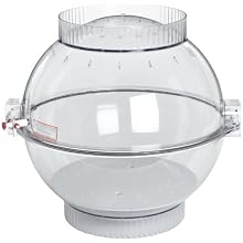Bel-Art Scienceware 420290000 Polycarbonate Techni-Dome Vacuum Desiccator with 1 Gas Port, 22" Width x 22" Height