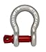 Crosby Screw Pin Anchor Shackle Carbon Steel, Galvanized, 12 Ton WLL, 1-1/4