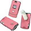 PINK RUBERIZED PROGUARD (WITH BELT CLIP) COVER SNAP-ON CASE for MOTOROLA RAZR / V3 / V3c / V3m