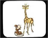 Decorated Mouse Pad with animals, monkey, animal, giraffe