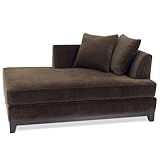 Avenue Six Regent Chaise in Plush Chocolate