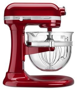 Professional 6500TM Design Series with Glass Bowl - Candy Apple Red