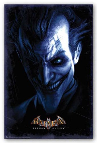 Arkham Asylum Batman Joker Video Game Poster 22x34