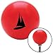 American Shifter 95970 Red Shift Knob with M16 x 1.5 Insert (Black Sail Boat)