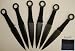 Naruto Kunai Anime 6-pc Throwing Knife Set with Pouch