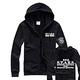バイオハザード S.T.A.R.S パーカートレーナー長袖 黒 XL