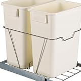 Kitchen & Housewares : Cabinet Double Trash Can Sliding Organizer (19H - 8 Gal) by Whitney Design