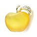 Yellow Apple Fruit Austrian Crystal Pin Brooch