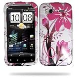 Htc Sensation 4g Rubberized Cover Case Desirend Red Flower