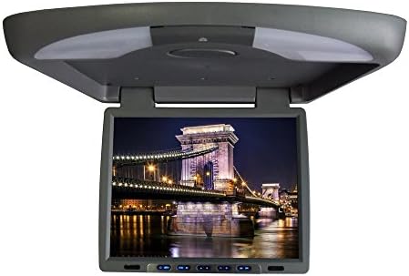 iVecle DV-148 Roof Monitor with Built-in DVD Player, 14-Inch High Resolution LCD-TFT Display Screen, Built-in IR &amp; FM Transmitter / Loudspeakers, DC 12V / 18W Working Power (Beign)