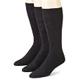 Dockers Mens 3 Pack Bamboo Rayon Texture Socks