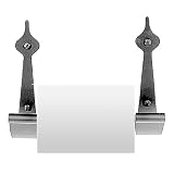 Acorn Early American Spear Bath Tissue Holder, 6-1/2 W x 3 D x 7 H, Antique Pewter (shown in Black Iron)