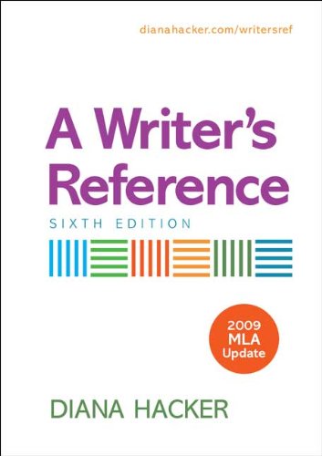 Buying Cheapest A Writer\'s Reference with 2009 MLA Update