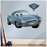 Cars 2 World Grand Prix Finn McMissile Mega Decal Pack - Includes 1 Giant Finn McMissile Decal (6 Pieces) and 25 Wall Decals
