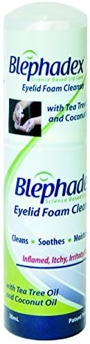 Blephadex Eyelid Foam Cleanser - Innovative, Comfortable Solution for Blepharitis and Demodex - 1 Month Supply - With Tea Tree Oil, Coconut Oil and a Gentle Eyelid Cleanser by Macular Health
