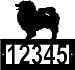 Custom Crafted KEESHOND Steel Address Sign
