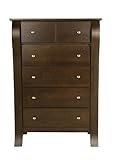 Kidz Decoeur Augusta 5 Drawer Chest, Mocha
