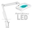 Ultra-Efficient 90 LED Magnifier Lamp - GIANT 7" x 6" Lens 5-Diopter