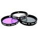 Zeikos ZE-FLK46 46mm Multi-Coated 3 Piece Glass Filter Kit (UV-CPL-FLD)