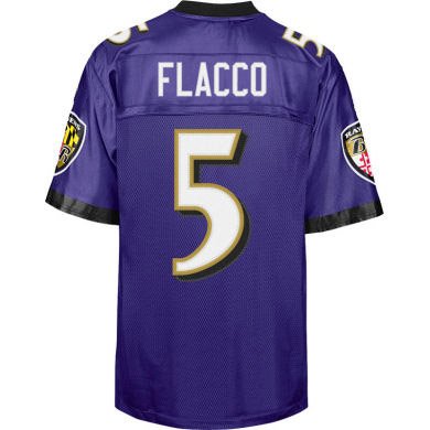 Baltimore Ravens 5 Joe Flacco Purple Jerseys Authentic Football Jersey Size 48-56 (Please Select the Size When You Order, Can Do Drop Shipping)