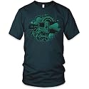Old School Gamer (Green) Fine Jersey T-Shirt