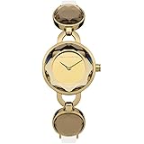 French Connection Women's Quartz Watch with Beige Dial Analogue Display and Beige Leather Strap FC1108G