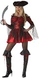 Adult Sexy Booty Pirate Costume (Size:Medium 8-10)