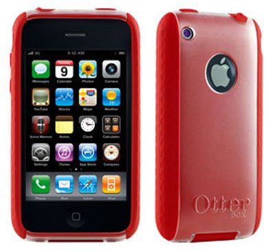 Apple iPhone 3G / 3GS OtterBox Otter Box Commuter TL Series Shield, Red - Case/Cover/Faceplate/Snap On/Housing/Protector