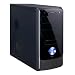 Heden - Bo�tier Moyen tour avec Alimentation 480 W - 2 USB - Noir laqu�  + HD Audio