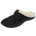 Dearfoams Ladies Faux Shearling Lined Memory Foam Clog Slippers Image