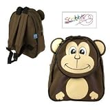 from Scribble Monkey Rucksack Bag Backpack 8 Litre Kids Girl & Boy 25 x 22 x 10cm