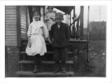 Historic Print (L): Pinkie Durham eight year old sweeper. See label #3730, and his sister Eliza. She began a