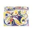 On The Theme Of The Last Judgement, 1913 Art Print Poster By Wassily Kandinsky, 14" x 11", with Black Wood Frame