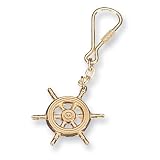 Brass Ships Wheel Key Chain