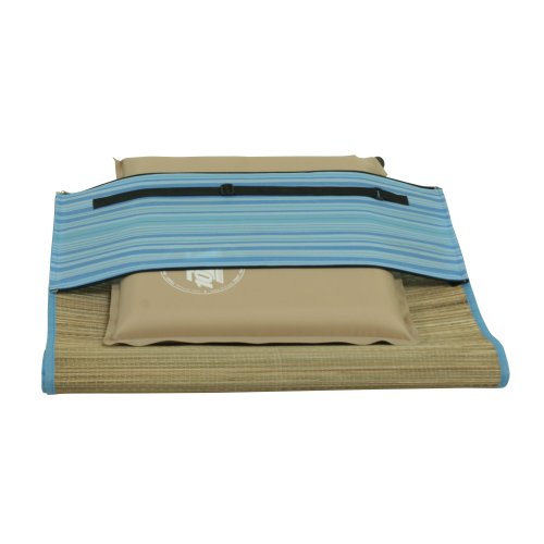 10T Beach Mat Natte de plage Beige/Bleu 180 x 60 cm