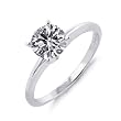 14k White or Yellow Gold Round 4-Prong Solitaire Diamond Ring (1/4 ct, I-J Color, I1-I2 Clarity)