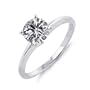 10k White or Yellow Gold Round 4-Prong Solitaire Diamond Ring (1/4 ct, J-K Color, I2-I3 Clarity)